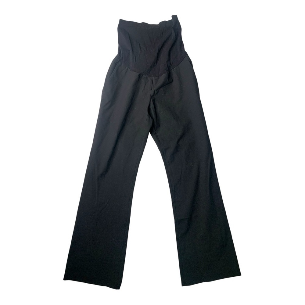 A Pea in the Pod Maternity Full Panel Pants Black Size Large